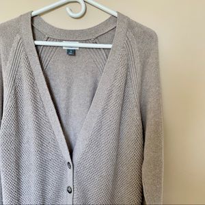 Tan Cardigan Sweater